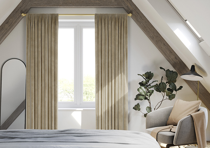 Odessa Velvet, Putty - Made to Measure Curtains - Image 3